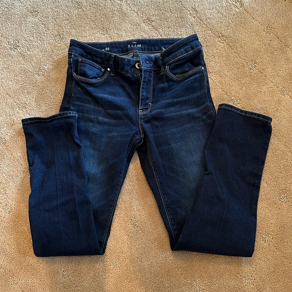 White House Black market dark wash jeans